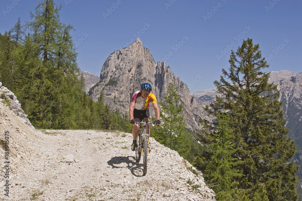 Mountainbiken in den Dolomiten