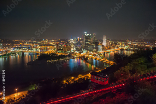 Pittsburgh at Night from Mount Washington © wilgory