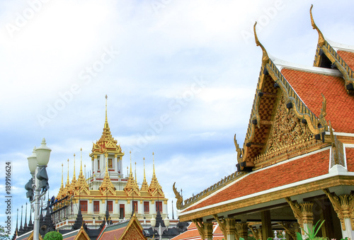 Loha Prasat in Wat Ratchanatdaram Woravihara temple in Bangkok, Thailand photo