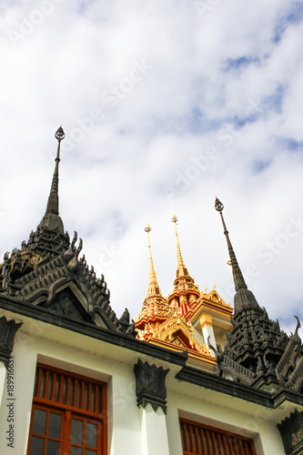 Loha Prasat in Wat Ratchanatdaram Woravihara temple in Bangkok, Thailand photo