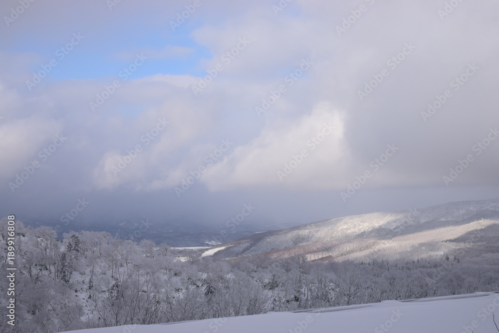 Fototapeta premium 冬のオロフレ峠