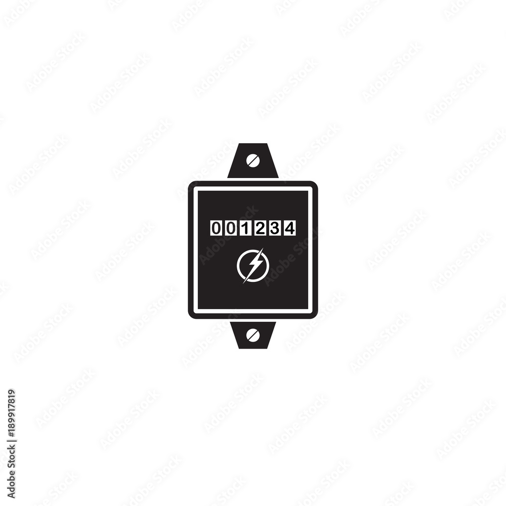 Electric meter vector icon