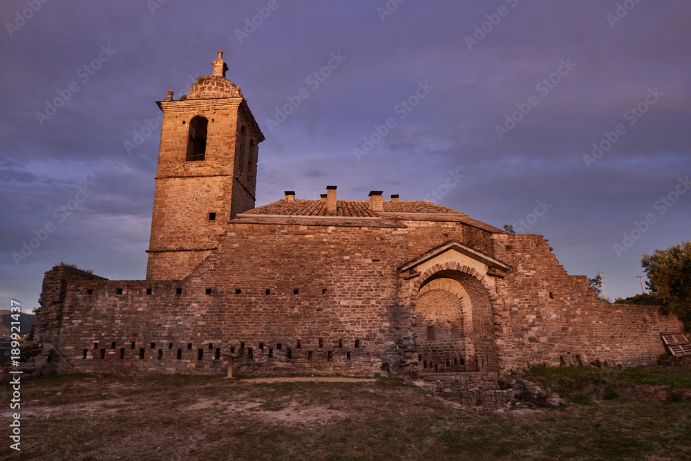 Abizanda medieval village in Huesca province, Spain