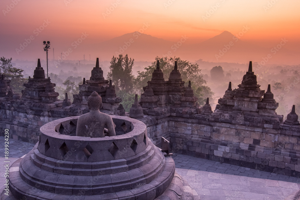 Borobudur Temple, Yogyakarta, Java, Indonesia.