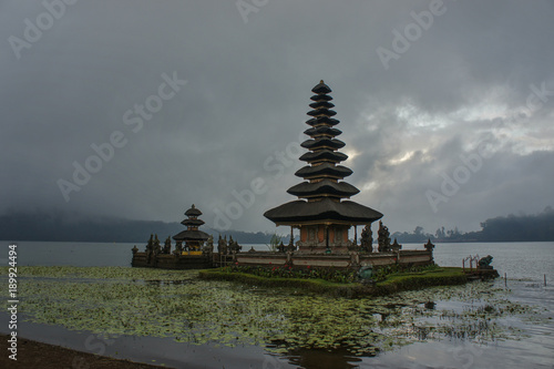 Holy water temple with amazing sky