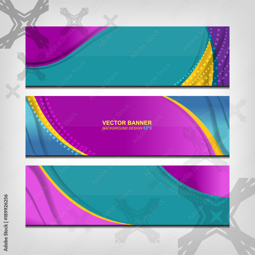 Fototapeta premium Vector Illustration of Abstract Banner Background for website headers and advertising design