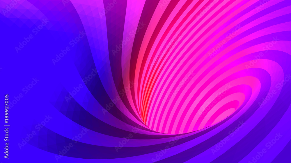 Obraz premium vector optical illusion, twisted abstraction, background of colored triangles