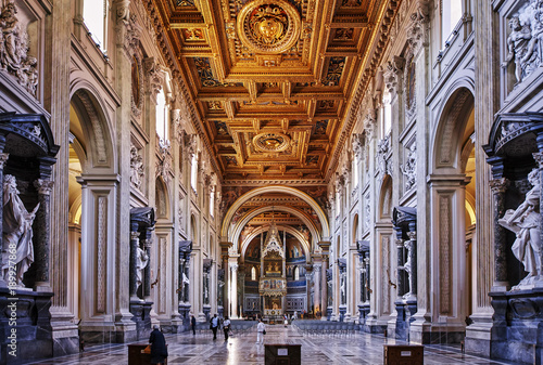 Fotografia, Obraz Erzbasilika von San Giovanni in Lateran Rom Italien