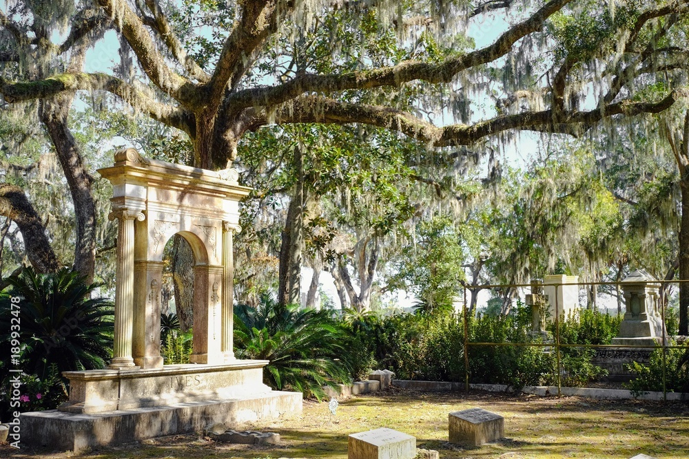 Obraz premium Historic Bonaventure Cemetery in Savannah Georgia USA