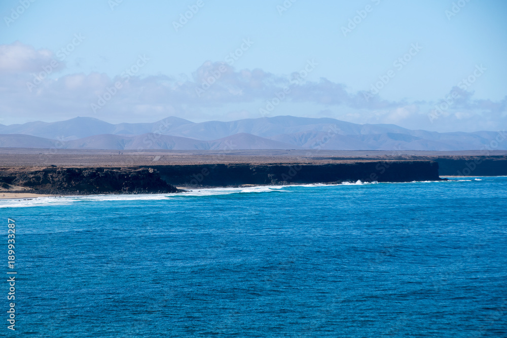 Küste von Cotillo auf  Fuerteventura von den Kanarischen Inseln