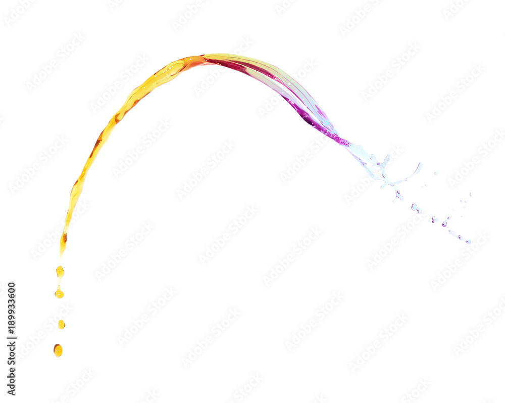 Splash of liquid in motion isolated Splash of liquid in motion isolated