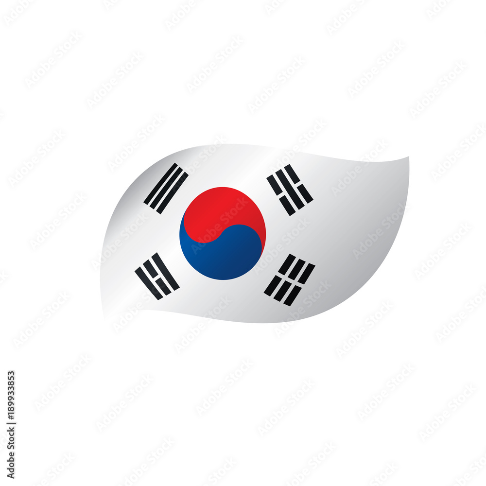 South Korean flag, vector illustration South Korean flag, vector illustration