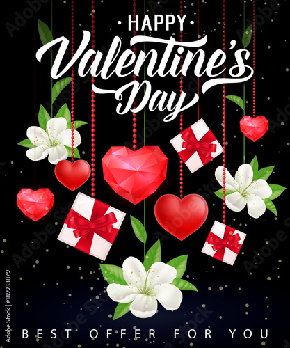 Valentines Day Best Offer Lettering