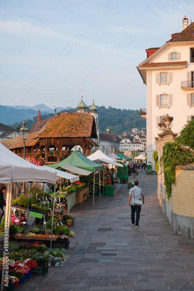 Luzern market place, Switzerland