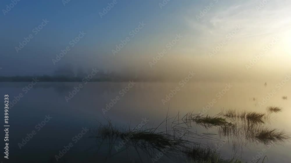 Flight over the surface of the river in the fog at dawn, 4k
Flight over the surface of the river in the fog at dawn, 4k