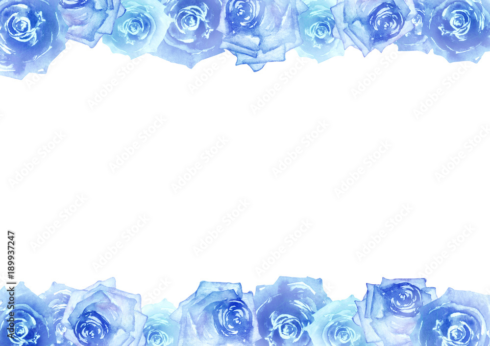 薔薇 背景フレーム 水彩 イラスト Stock Illustration Adobe Stock