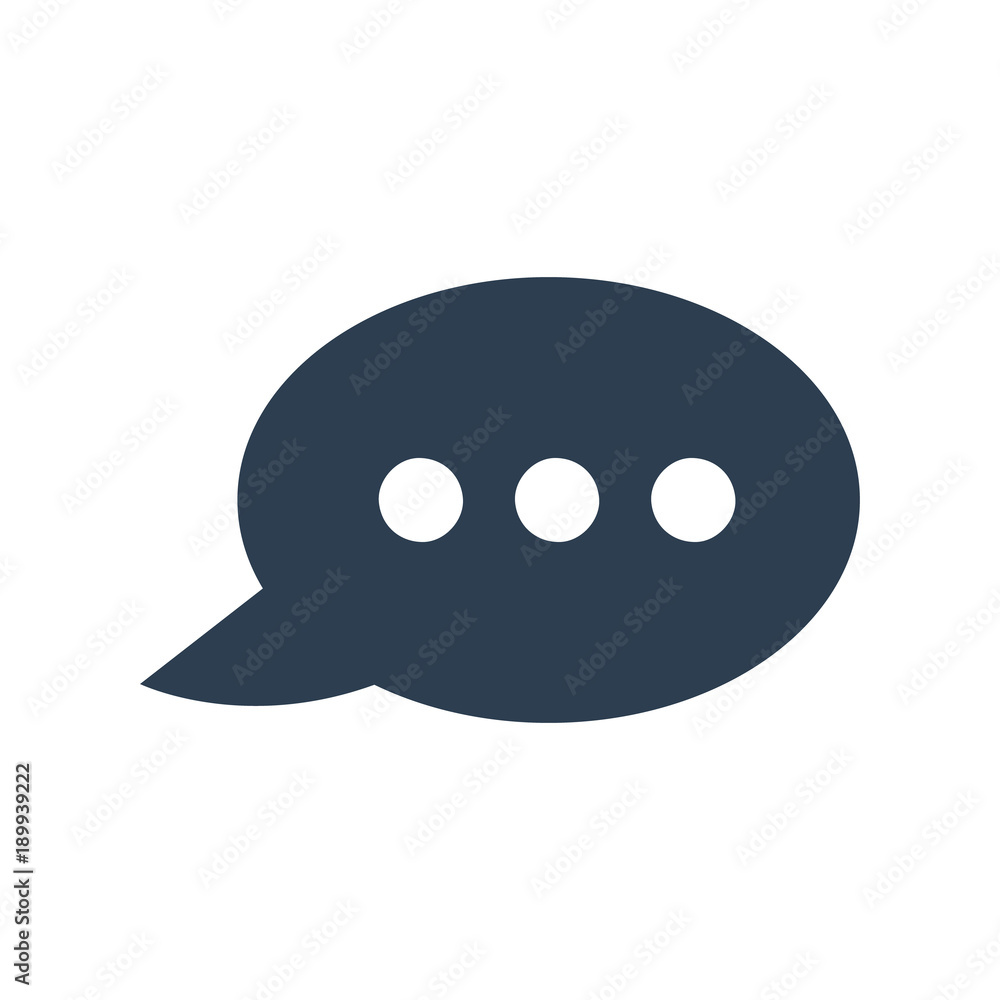 comment icon on white background. comment icon on white background.