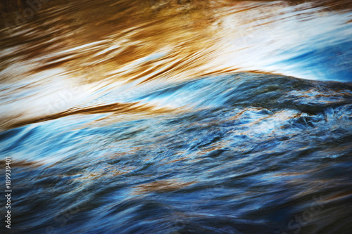  wave on the autumn river