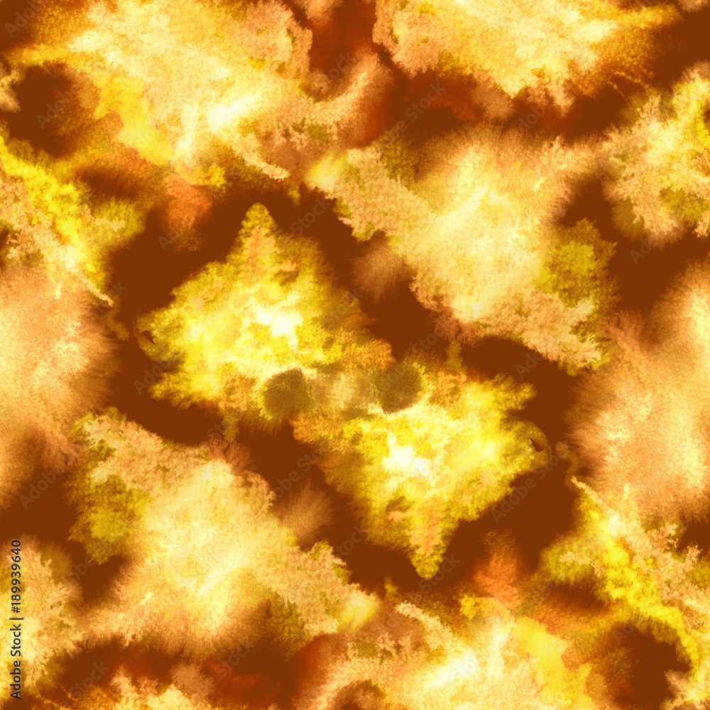Amber splashes pattern. Watercolor abstract seamless pattern. Background with scattered amber splashes and stains. Hand painted fantastic tile of loose expressive paint blots. 50. Amber splashes pattern. Watercolor abstract seamless pattern. Background with scattered amber splashes and stains. Hand painted fantastic tile of loose expressive paint blots. 50.