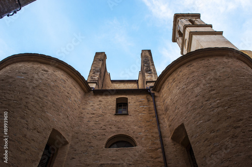 Corsica, 03/09/2017: vista della chiesa parrocchiale di San Giovanni Battista, la più grande chiesa dell'isola, costruita tra il 1636 e il 1666 nel centro dell'antica cittadella di Bastia
 photo