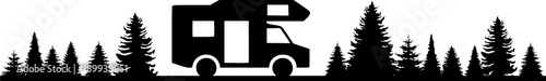 Silhouette Wohnwagen
