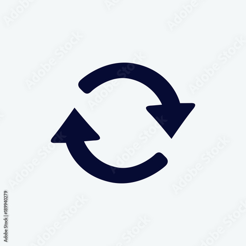 refresh icon, vector illustration. arrow icon vector