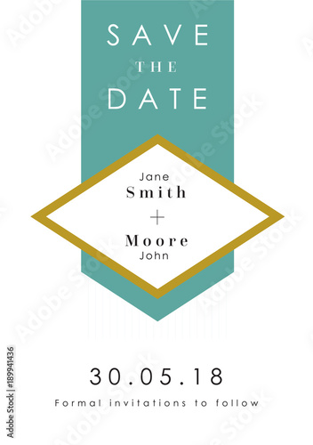 Save the Date Green theme