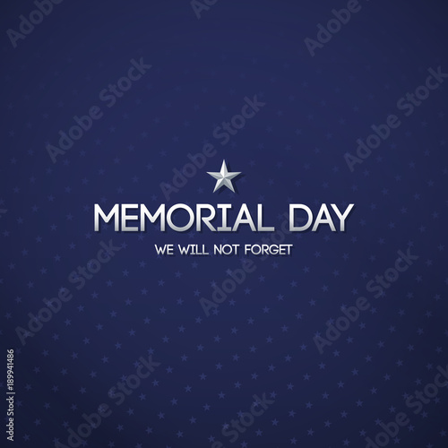 Blue patriotic background for Memorial day