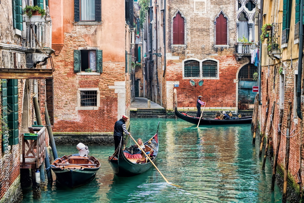 Venedig, Kanal - obrazy, fototapety, plakaty 