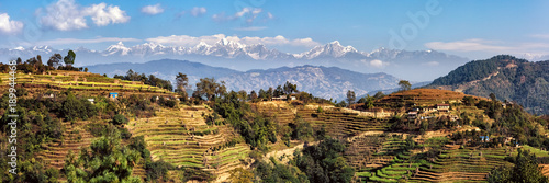 Landscape East of Kathmandu, Nepal photo