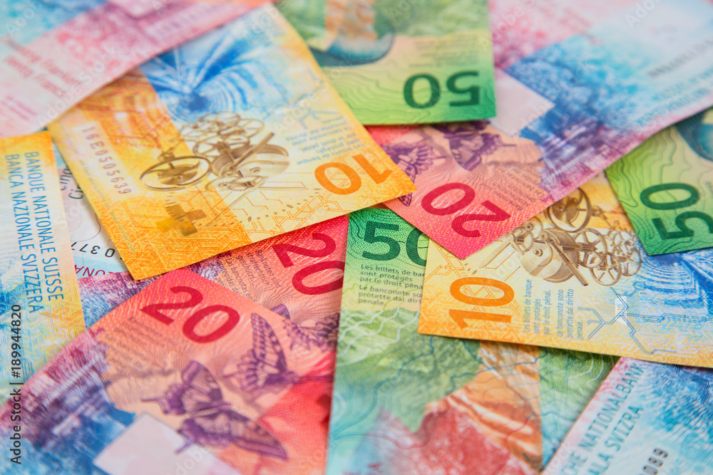 Obraz premium Swiss francs