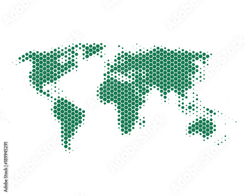 Karte der Welt