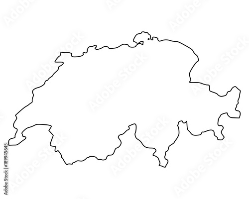 Karte der Schweiz