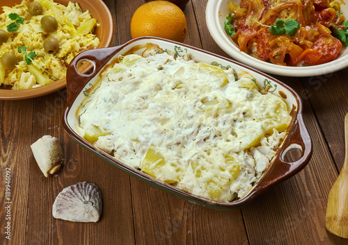 Portuguese Bacalhau com natas photo