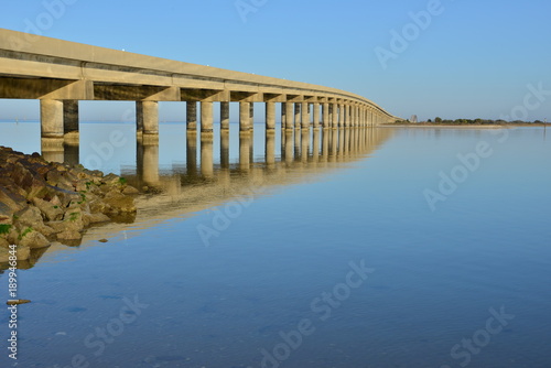 The bridge from Dauphin Island to the mainland.  