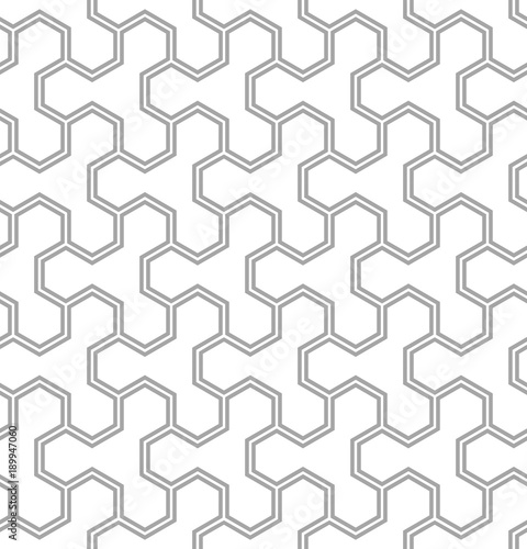 The geometric pattern with lines. Seamless vector background. White and grey texture. Graphic modern pattern.