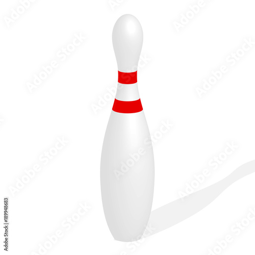 realistic Skittle with shadow. Vector illustration