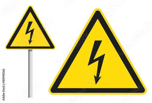 Strom / Achtung Stromschlag / Hochspannung Lebensgefahr