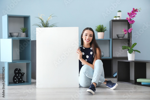 Beautiful young woman with ...