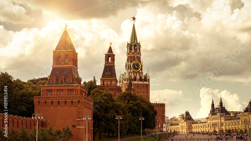 Canvas Print Moscow Kremlin on the Red Square, Russia