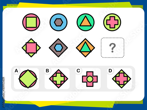 Practice Questions Worksheet for Education and IQ Test [Answer is B]