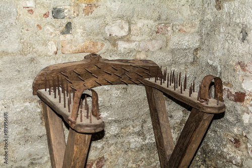 Obraz na plátně Belgrade, Serbia September 23, 2015: Medieval devices to torture people