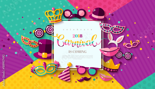 Carnaval funfair card