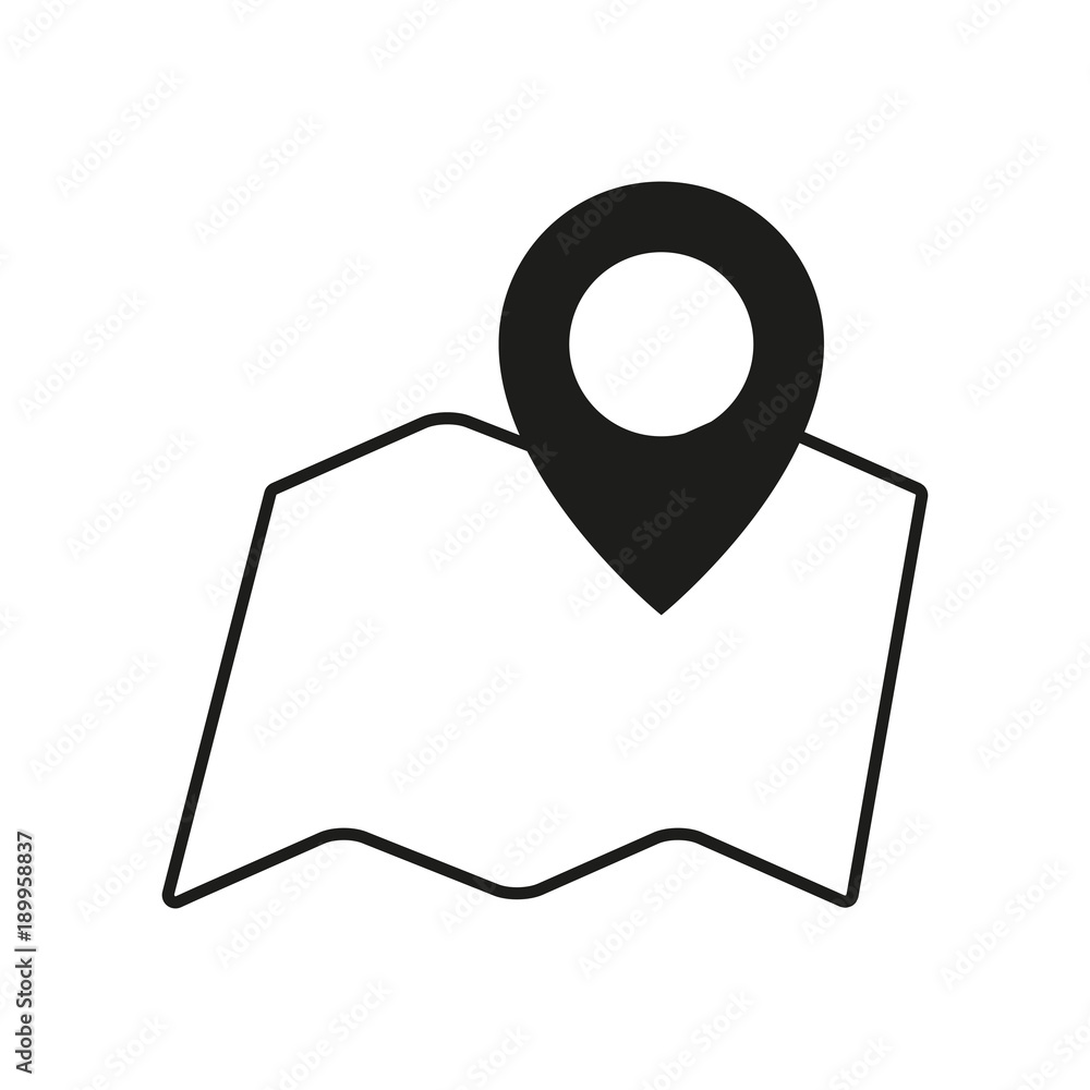 Pin pointer map icon Pin pointer map icon