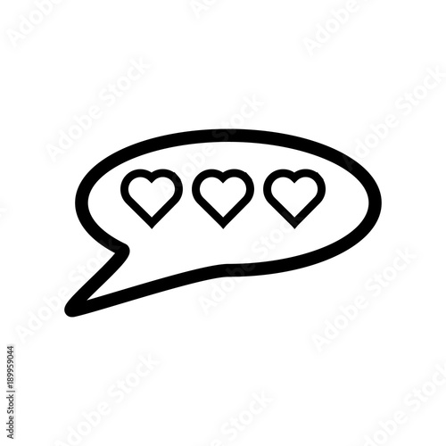 Valentine's day. Icon. Communication by messengers of love.