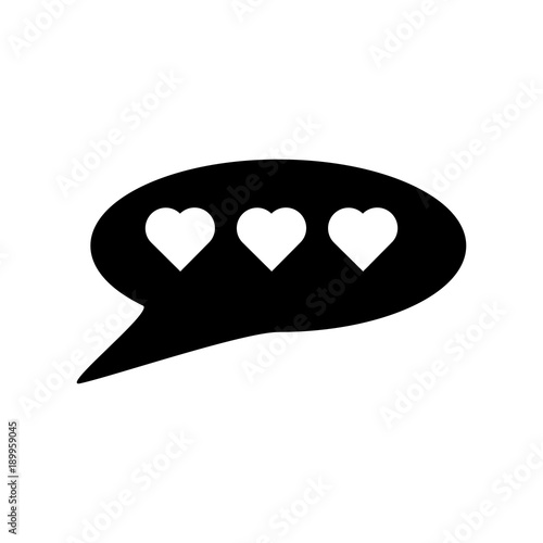 Valentine's day. Icon. In black color. Communication by messengers of love.