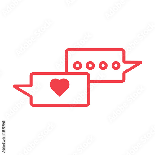 Valentine's day. Icon. Communication by messengers of love.