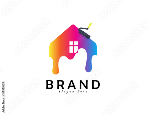 Painting house logo