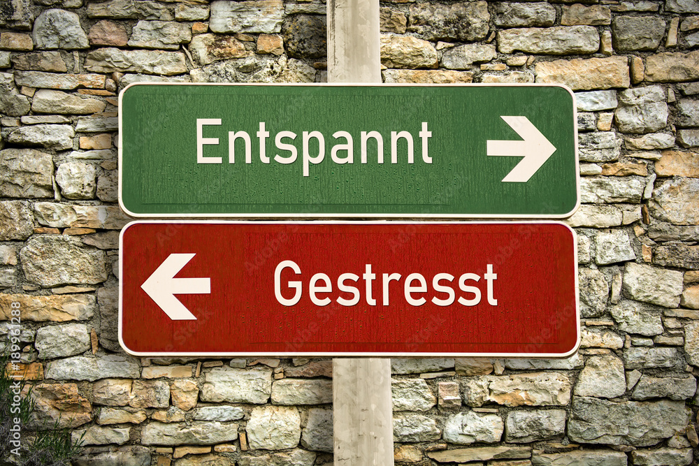 Obraz premium Schild 316 - Entspannt