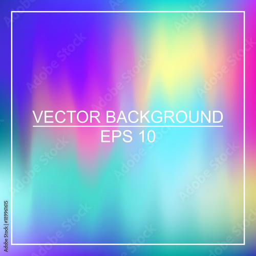 Abstract colorful neon smooth blurred vector background for design.